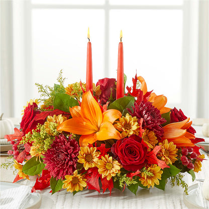 Autumn's Embrace Centerpiece –  Bakers, Wichita KS