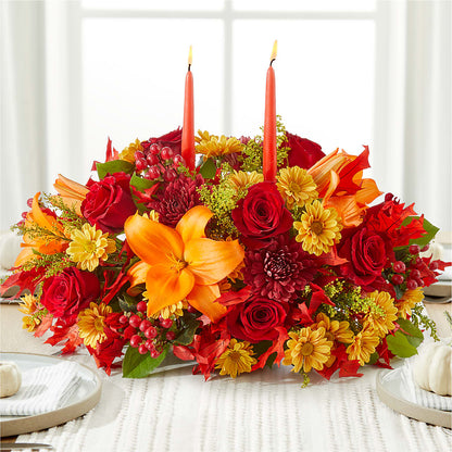 Autumn's Embrace Centerpiece –  Bakers, Wichita KS
