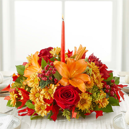 Autumn's Embrace Centerpiece –  Bakers, Wichita KS